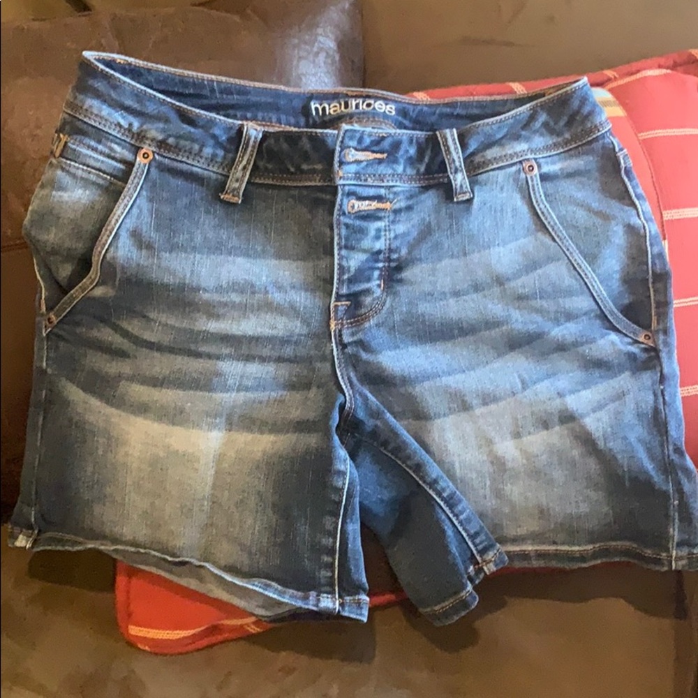 Denim shorts